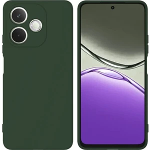 Oppo A5 Pro Uyumlu Silikon Kılıf - Kamera Korumalı Esnek Pastel Renk Kapak - Yeşil