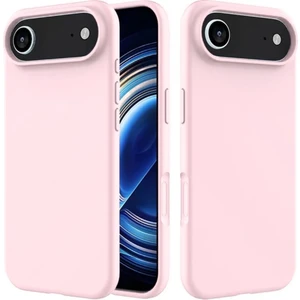 Apple iPhone 17 Air Uyumlu Silikon Kılıf - Pastel Renk Tonu Esnek Tam Koruma Kapak - Pudra Pembe