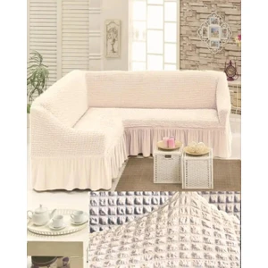 Bürümcük Köşe Koltuk, Kanepe Örtüsü, Koltuk Kılıfı, Lastikli, Etekli, L Köşe 1 Adet