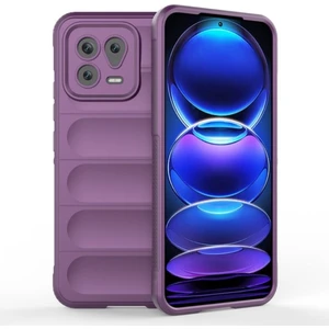 Xiaomi 13 Uyumlu Silikon Kılıf - Kamera Korumalı Esnek Yeni Nesil Airbag Kapak - Mor