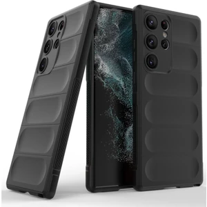 Samsung Galaxy S23 Ultra Uyumlu Silikon Kılıf - Kamera Korumalı Esnek Yeni Nesil Airbag Kapak - Siyah