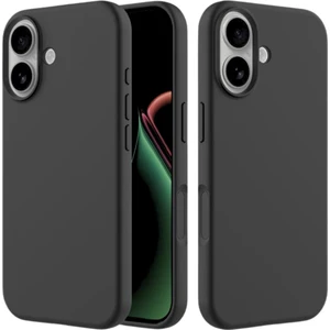 Apple iPhone 17 Uyumlu Silikon Kılıf - Kamera Korumalı Esnek Pastel Renk Kapak - Siyah