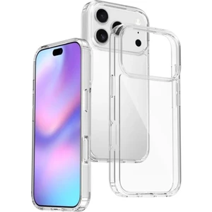 Apple iPhone 17 Pro Max Uyumlu Silikon Kılıf - Kamera Korumalı Esnek Pastel Renk Kapak - Şeffaf