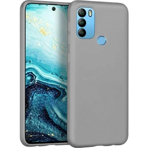 General Mobile Gm 21 Plus Uyumlu Silikon Kılıf - Esnek Tam Koruma Pastel Renk Kapak - Gri