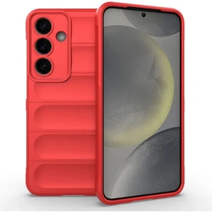 Samsung Galaxy A36 Uyumlu Silikon Kılıf - Kamera Korumalı Esnek Yeni Nesil Airbag Kapak - Kırmızı