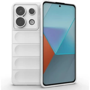 Poco X6 Uyumlu Silikon Kılıf - Kamera Korumalı Esnek Yeni Nesil Airbag Kapak - Beyaz