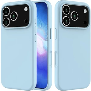 Apple iPhone 17 Pro Max Uyumlu Silikon Kılıf - Pastel Renk Tonu Esnek Tam Koruma Kapak - Mavi