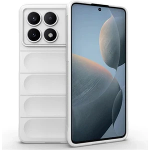Poco X6 Pro Uyumlu Silikon Kılıf - Kamera Korumalı Esnek Yeni Nesil Airbag Kapak - Beyaz