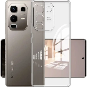 Infinix Note 50 Pro Plus Uyumlu Silikon Kılıf - Kamera Korumalı Esnek Pastel Renk Kapak - Şeffaf