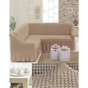 Bürümcük Köşe Koltuk, Kanepe Örtüsü, Koltuk Kılıfı, Lastikli, Etekli, L Köşe 1 Adet