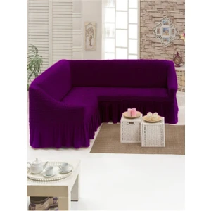 Bürümcük Köşe Koltuk, Kanepe Örtüsü, Koltuk Kılıfı, Lastikli, Etekli, L Köşe 1 Adet