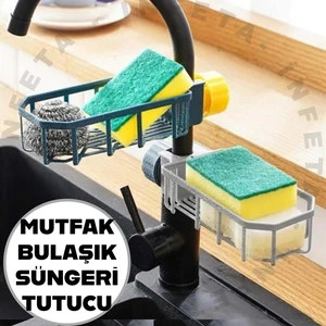 Musluk Kenarı Bulaşık Süngeri Tutucu Mutfak Düzenleyici Süngerlik