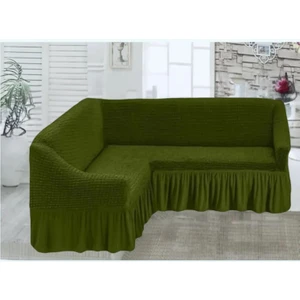 Bürümcük Köşe Koltuk, Kanepe Örtüsü, Koltuk Kılıfı, Lastikli, Etekli, L Köşe 1 Adet