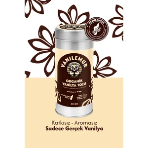 Organik Saf Vanilya Tozu 50 gr – %100 Doğal Kurutulmuş Madagaskar Vanilyası