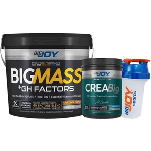 Bigmass Gh Factors Karbonhidrat Tozu 5000 gr Çikolata - Creabig Kreatin 300 gr - Shaker 500 ml