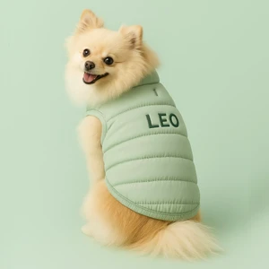 Lusi Doog Isme Özel Köpek Yeleği Isimli Anorak Yelek Puf Köpek Kıyafeti I Küçük ve Orta Irklar