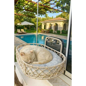 Kedi Cam Yatağı Güçlü Vantuzlu Pencere Önü Cam Yatağı