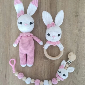 Amigurumi Örgü 1-2 Yaşyenidoğan Tavşan Set
