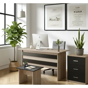Robin Home Verona Abc Ofis Büro Masa Takımı Ofis Masası + Keson + Ofis Sehpası