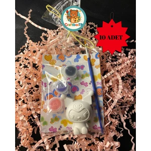 Hediyelik Kuromi Taş Boyama Seti (10 Adet)/Kendin Yap, Doğum Günü, Karne,etkinlik,Tatil hediyesi