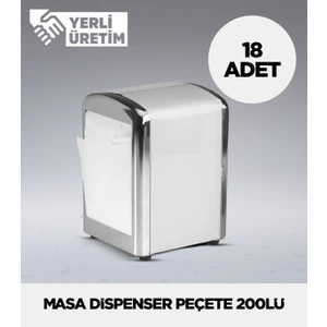 Masa Dispenser Peçete 200LÜ - 18 Adet