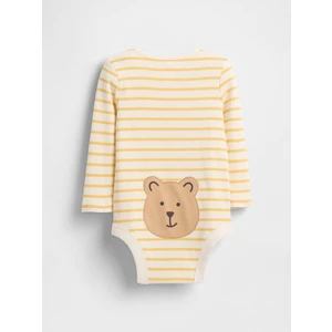 Bebek Sarı Brannan Desenli Bodysuit