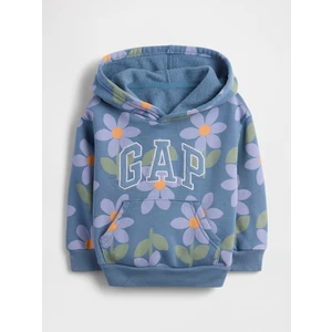 Kız Bebek Mavi Gap Logo Relaxed Grafik Sweatshirt
