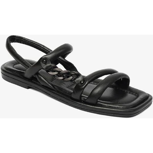 Kadın Siyah Hakiki Deri Sandalet 4Y2YS50759