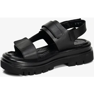 Kadın Siyah Hakiki Deri Sandalet 3Y2TS57957