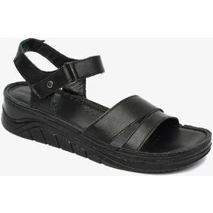 Kadın Siyah Hakiki Deri Sandalet 4Y2FS57472
