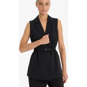 Fitted Ceket Yaka Yelek D4784AX25AU