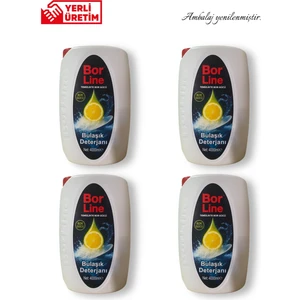 Sıvı Bulaşık Deterjanı Limon Aromalı 4000 ml Hassas Ciltler İçin Güvenli