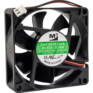 70X70X25MM 12V 0.30A Fan 2 Kablolu