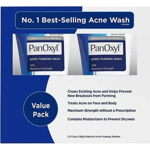 Panoxyl Akne Karşıtı Köpüren Yüz Yıkama Ikili Paket 2x156gr