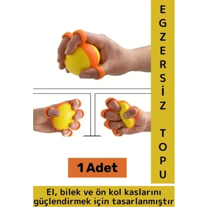 Rehabilitasyon Fizyoterapi Müzisyen Sporcu El Bilek Ön Kol Kas Güçlendiren Silikon El Egzersiz Topu