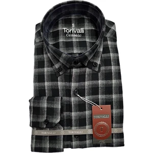 Torivalli Collection Kışlık Klasik Kesim Cepli Ekoseli Erkek Gömlek Tcke1