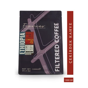 Arabica Ethiopia Filtre | Orta Kavrum | Çekirdek Kahve | 1000 gr | Orta Gövde, Dolgun Tat
