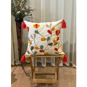 Tekli Premium Punch Işlemeli Nakışlı Temalı Kırlent Kılıfı