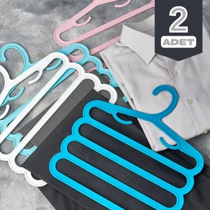 Beray Home 2 Adet 4 Katlı Dolap Içi Pantalon Askısı Çoklu Askı