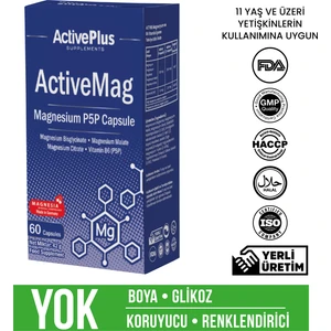 Active Plus Magnezyum P5P 60 Kapsül
