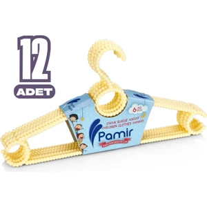 12 Adet Boncuk Çocuk ve Bebek Kıyafet Askısı Elbise Askısı