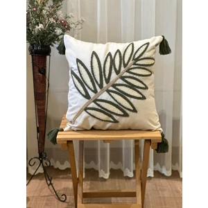 Tekli Punch Işlemeli Nakışlı Dekoratif Premium Kırlent Kılıfı