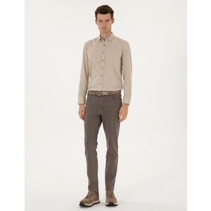 Pierre Cardin Erkek Bej Slim Fit Jean Pantolon 50315263-VR011