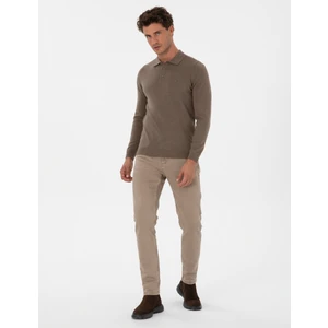 Pierre Cardin Erkek Bej Slim Fit Jean Pantolon 50315264-VR011