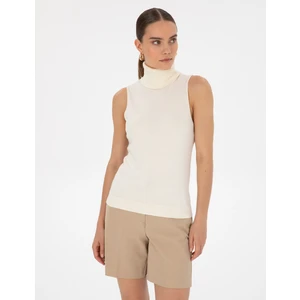 Pierre Cardin Kadın Ekru Slim Fit Kazak 50316336-VR019