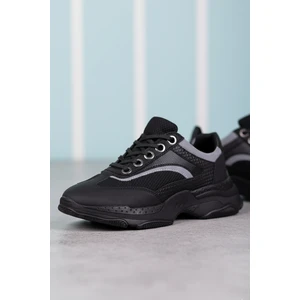 Siyah Fileli Erkek Sneaker 0012157A