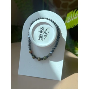 Doğal Taş Bileklik - Hematit - Malakit - Unisex Bileklik