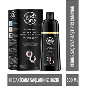 Red One Siyah Saç Şampuanı Besleyici Parabensiz Formül 300 ml Tüm Saç Tipleri İçin
