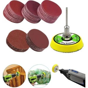 52 Parça Mini Cırt Zımpara Pimli Matkap Gravür Uyumlu 3.2 mm Zımpara Seti