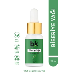 Biberiye Yağı %100 Saf - Yoğun Saç Bakımı, Zihinsel Canlılık ve Arındırıcı Cilt Desteği Serum 20 ml